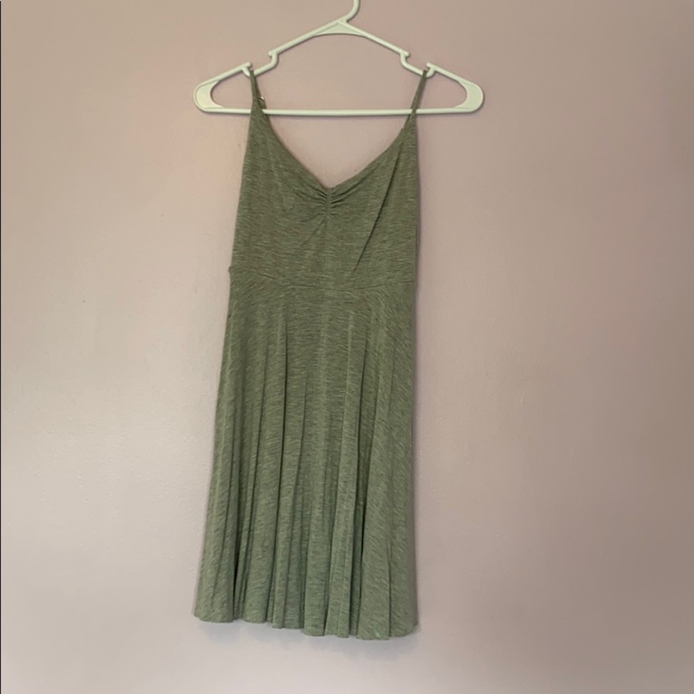 A gray flowing dress from forever 21